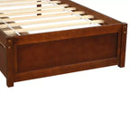 Letto a piattaforma singolo dal design elegante con due cassetti e testiera