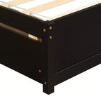 Letto a piattaforma singolo dal design elegante con due cassetti e testiera