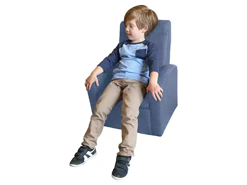 Comodo divano-sedia per bambini Simpatica sedia per bambini piccoli con contenitore per giocattoli per maschi e femmine Nero