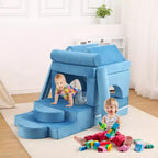 Divano Modulare per Bambini 13 Pezzi, Divano per Bambini per Ragazzi e Ragazze Creativi, Divano Gioco Modulare Convertibile per Bambini, Divano per Bambini per Sala Giochi, 56.7x28.35