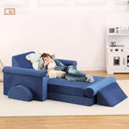 Divano Modulare per Bambini 13 Pezzi, Divano per Bambini per Ragazzi e Ragazze Creativi, Divano Gioco Modulare Convertibile per Bambini, Divano per Bambini per Sala Giochi, 56.7x28.35