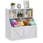 Libreria e contenitore per giocattoli per bambini, organizer per giocattoli per bambini, mobile contenitore per giocattoli con ripiano per giocattoli, libreria e contenitore per giocattoli per bambini piccoli
