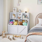 Libreria e contenitore per giocattoli per bambini, organizer per giocattoli per bambini, mobile contenitore per giocattoli con ripiano per giocattoli, libreria e contenitore per giocattoli per bambini piccoli
