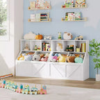 Libreria e contenitore per giocattoli per bambini, organizer per giocattoli per bambini, mobile contenitore per giocattoli con ripiano per giocattoli, libreria e contenitore per giocattoli per bambini piccoli