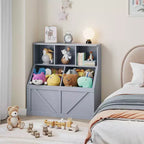 Libreria e contenitore per giocattoli per bambini, organizer per giocattoli per bambini, mobile contenitore per giocattoli con ripiano per giocattoli, libreria e contenitore per giocattoli per bambini piccoli
