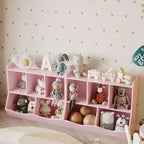 Libreria per bambini e mobiletto portagiochi multi-ripiano con organizer a cubo per ragazzi e ragazze, per cameretta, ingresso, scuola materna