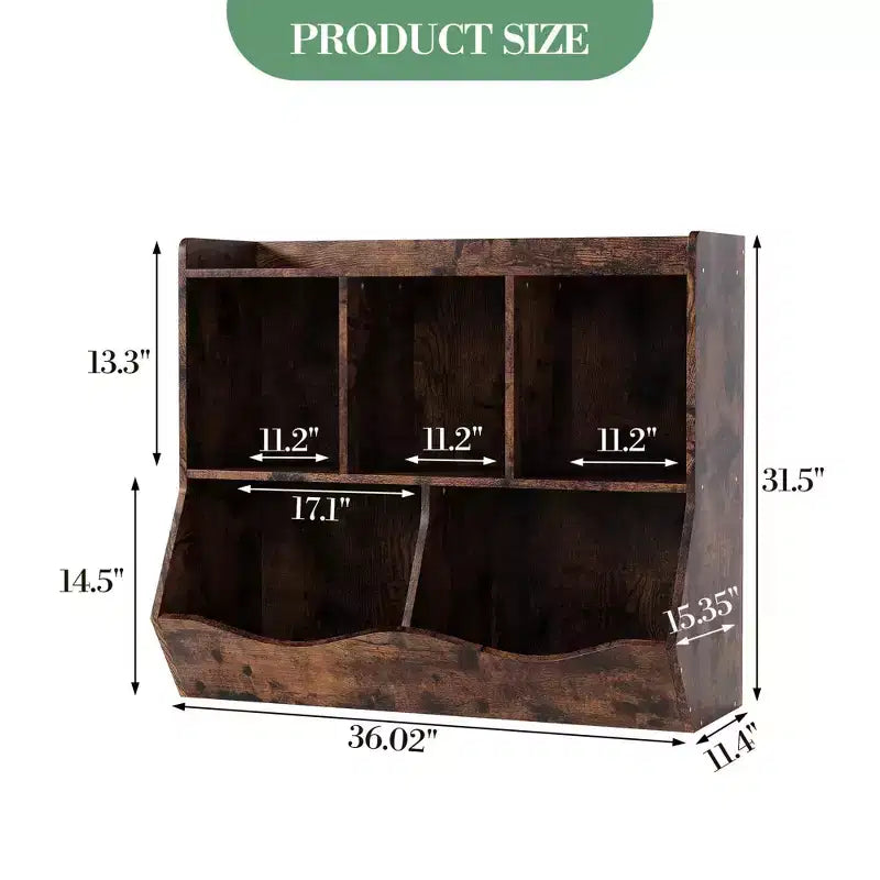 Libreria per bambini e mobiletto portagiochi multi-ripiano con organizer a cubo per ragazzi e ragazze, per cameretta, ingresso, scuola materna