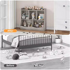 Libreria per bambini e mobiletto portagiochi multi-ripiano con organizer a cubo per ragazzi e ragazze, per cameretta, ingresso, scuola materna