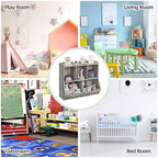 Libreria per bambini e mobiletto portagiochi multi-ripiano con organizer a cubo per ragazzi e ragazze, per cameretta, ingresso, scuola materna