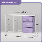 Cassettiera a 9 Cassetti - Unità Contenitore con Struttura in Acciaio, Piano in Legno, Cassetti in Tessuto - per Camera da Letto, Armadio, Ufficio e altro ancora