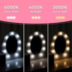 Toeletta con specchio illuminato touch e sgabello, scrivania e sedia giocattolo per ragazze