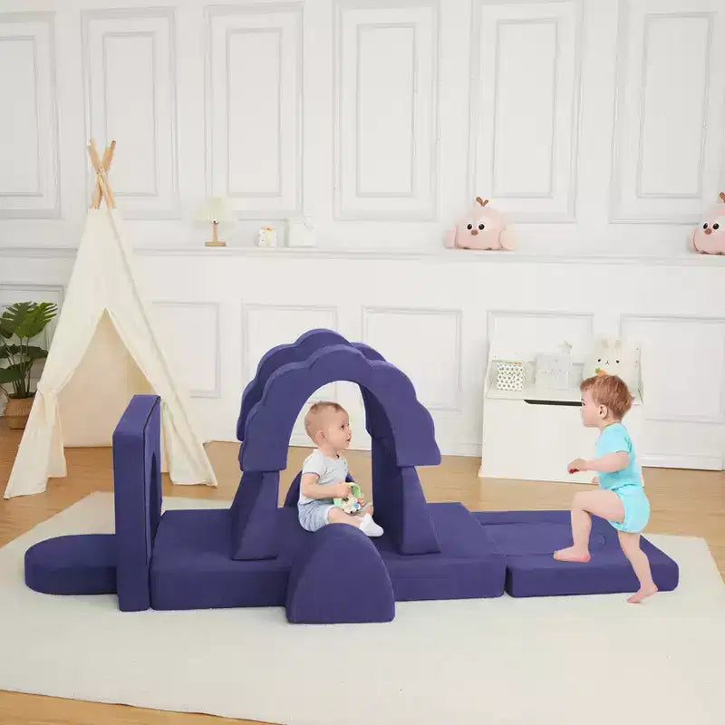 Divano componibile per bambini a 11 pezzi, divano componibile per bambini, adatto a bambini e bambine, applicabile alla cameretta dei bambini e alla camera da letto.