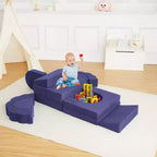 Divano componibile per bambini a 11 pezzi, divano componibile per bambini, adatto a bambini e bambine, applicabile alla cameretta dei bambini e alla camera da letto.