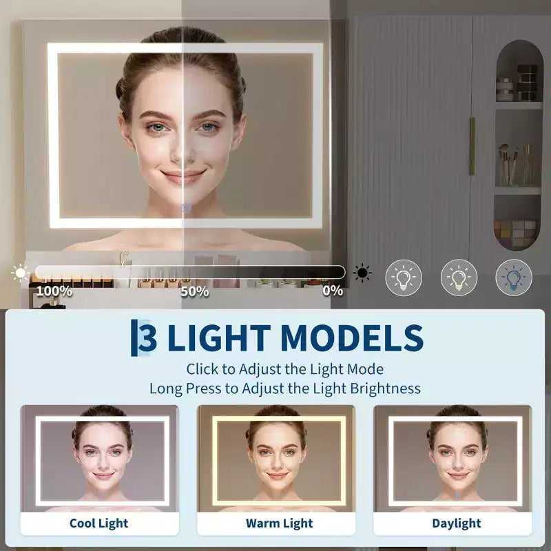 Toeletta, Tavolo da trucco scanalato con cassetti e armadietti, Scrivania da trucco moderna con stazione di ricarica, 3 modalità di illuminazione a colori per la camera da letto