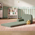 Divano per bambini 2 in 1, comodo divano, poltrona lunga, divano in morbida schiuma, regalo per bambini e bambine