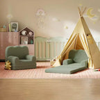 Divano per bambini 2 in 1, comodo divano, poltrona lunga, divano in morbida schiuma, regalo per bambini e bambine