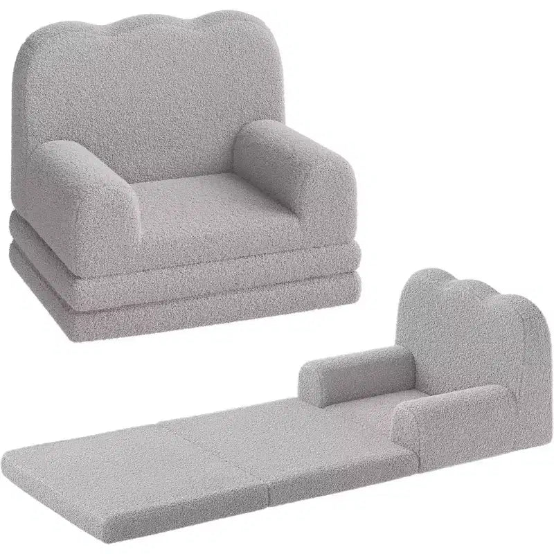 Divano per bambini 2 in 1, comodo divano, poltrona lunga, divano in morbida schiuma, regalo per bambini e bambine
