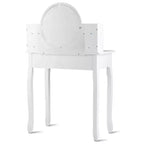 Cassetti del tavolo da trucco con specchio ovale, regalo per bambini