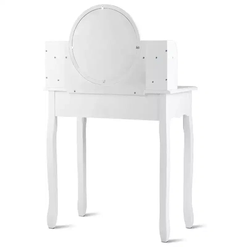 Cassetti del tavolo da trucco con specchio ovale, regalo per bambini