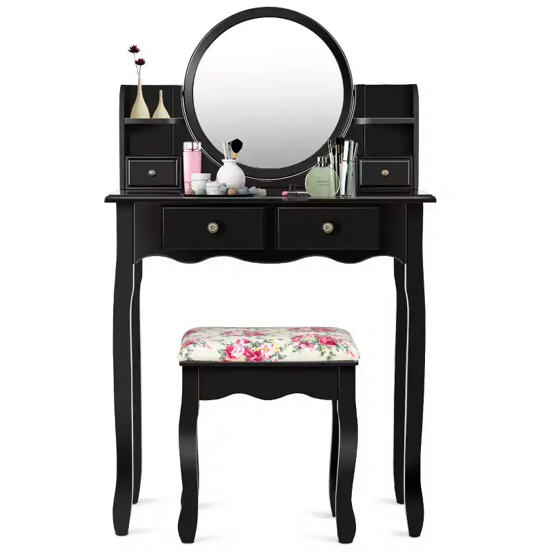 Cassetti del tavolo da trucco con specchio ovale, regalo per bambini