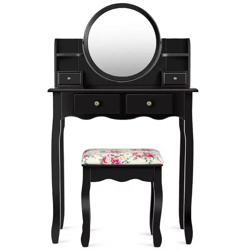Cassetti del tavolo da trucco con specchio ovale, regalo per bambini