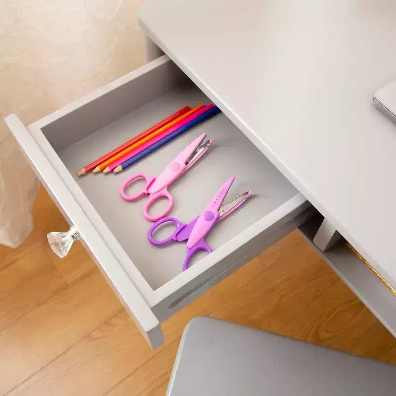 Scrivania e Sedia Dahlia per Bambini con Cassetto Contenitore per Bambine | Scrivania per Cameretta Bambini